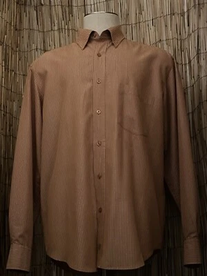 Bugatchi Uomo Mens LS Button Up Shirt-Size Large-Modal Rayon Poly Blend - Image 1 of 4