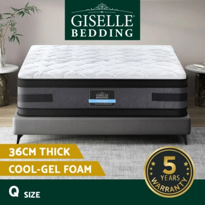 Giselle Bedding 36cm Mattress Cool Gel Memory Foam Double-sided Bed Queen - image 1 of 4