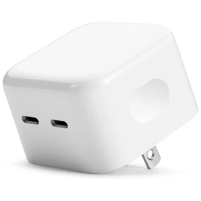 35W Dual USB-C PD Fast Charger Type C Power Adapter Lot For iPhone 16 15 14 13 X - Image 1 of 3