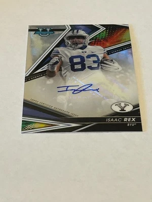 2022 BOWMAN UNIVERSITY BEST   AUTOGRAPH  ISAAC REX BOWMAN-BYU - Image 1 of 4