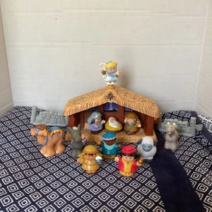 Fisher Price Little People Lights & Sound Nativity Christmas Set 2002 - Picture 1 of 7