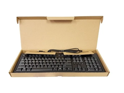 104-Key Wired USB Replacement English Keyboard for Windows 7/2000/ME/Vista/XP/PC - Image 1 of 4