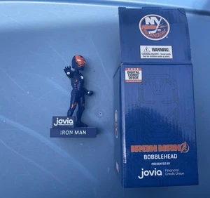 NEW YORK ISLANDERS IRON MAN MARVEL SUPER HERO BOBBLEHEAD SGA 5/1/21 NEW IN BOX - Picture 1 of 3