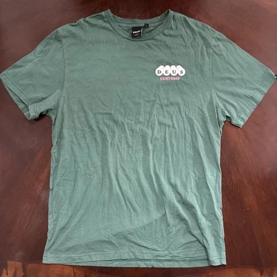 Camiseta Deus Ex Machina Dues Customs Milano Ivan Camiseta Motocicleta Para Hombres Talla XL Foto 1 de 4