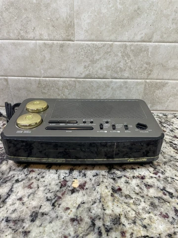 Vintage 1980s Panasonic RC-6180 Big Bell LED Digital Clock Radio Tested Working! Cover