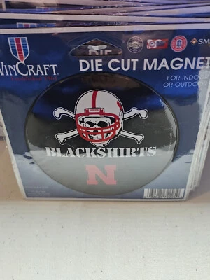 Nebraska Cornhuskers BLACKSHIRT Die Cut Magnet 4.5" x 6" FOOTBALL CAR AUTO  NEW - Image 1 of 4