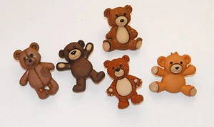 Stuffed with Love / Kids Teddy Bear Buttons / Jesse James Dress It Up / Shank - Picture 1 of 2