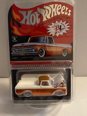 Hot Wheels Collectors RLC Exclusive 1962 Ford F100 #/25000 Spectraflame Orange - Image 1 of 3
