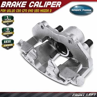 Disc Brake Caliper w/ Bracket for Volvo S40 2004-2011 V50 C70 C30 Mazda Front LH - Image 1 of 4