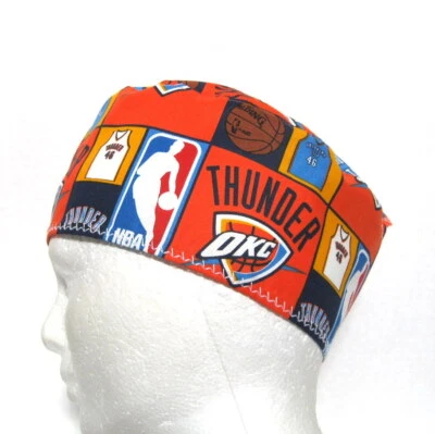 Oklahoma City Thunder Mens Scrub Hat, Medical Skull Cap, Surgical Cap, One Size - Image 1 of 4