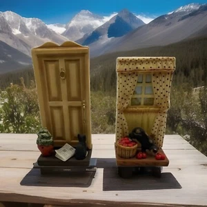 Danbury Mint CUTE CATS Collection Apples Away & Sun's Up Figur No Damage - Bild 1 von 7