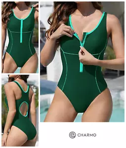 My Charmo Swimsuit Swimming Costume Size XL Racerback Athletic Padded No Wires - Picture 1 of 9