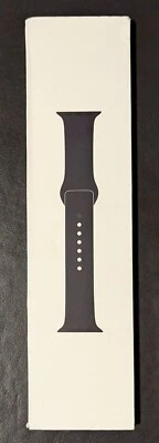 Apple Watch Silicone 44mm Sport Band Space Black w/ Stainless Steel Pin - NOB - Image 1 of 4