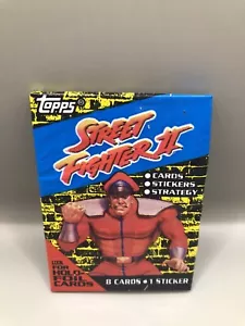 1993 Street Fighter 2 Capcom Topps Trading Card 1 Sealed Pack. Vintage Authentic - Picture 1 of 9