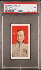 1909-11 T206 Ty Cobb Portrait-Red Polar Bear PSA 1 #82295165