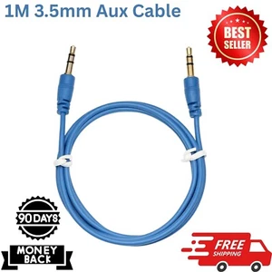 Headphone Aux Cable Audio Lead 3.5mm Jack to Jack Stereo PC Car Male To Male - Picture 1 of 1
