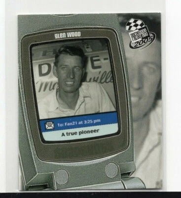 GLEN WOOD : 2005 - PRESS PASS / SNAPSHOTS - CARD No # SN35 - Image 1 of 2