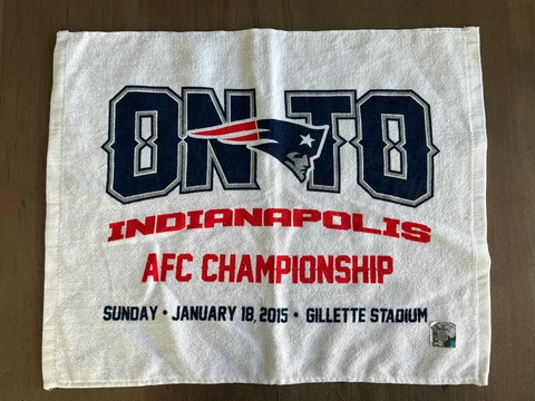 New England Patriots Deflategate Game Rally Towel AFC Championship MVP Tom Brady Cover