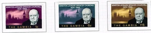 Gambia Famous Leader Churchill set 1965 MLH - Picture 1 of 1