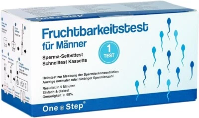 1 x Spermientest - Fruchtbarkeitstest für Männer bei Kinderwunsch + 5 Frühtests - Bild 1 von 4