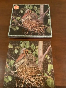 Wooden Penelope Jigsaw Puzzle Bird Nest from Switzerland 81 pieces - Picture 1 of 7