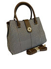 A BROWN TWEED EFFECT NEW SEASONS TOTE STUNNING QUALITY BAG JUST ARRIVED ZIPPED 