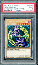 PSA 9 Mint Dark Magician 1st Secret Rare SBC1-ENA01 Speed Duel Yugioh Card