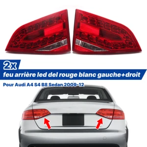 2x feu arrière led del rouge blanc gauche+droit Pour Audi A4 S4 B8 Sedan 2009-12 - Imagen 1 de 5