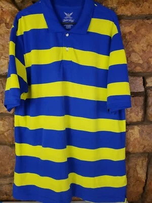 Mens Faded Glory Polo Shirt XLG 46-48. SS. Sulfur Combo Color. Machine wash cold - Image 1 of 4