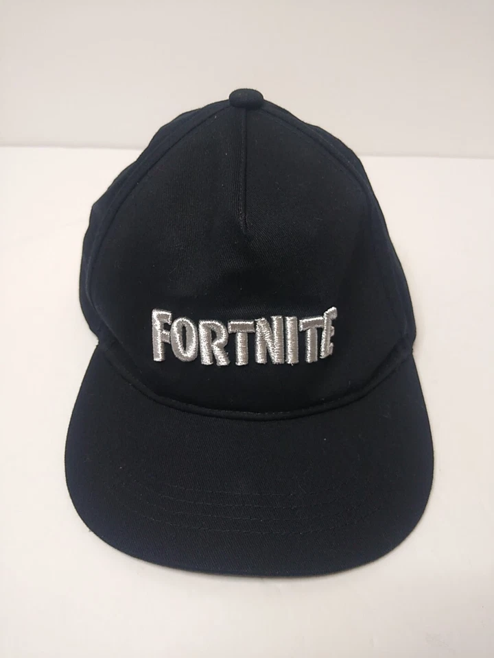 FORTNITE Baseball Hat Cap 2022 Epic Games Black W/White Stitching Snap Back  - Image 1 of 4