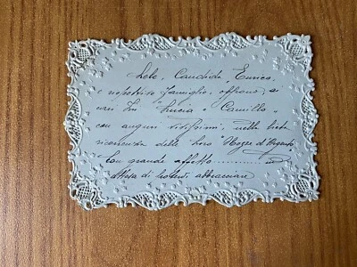 ANTICA CARTOLINA AUGURALE NOZZE D’ARGENTO 88 - Immagine 1 di 2