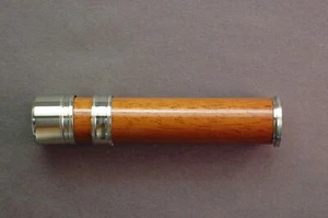 FLY ROD REEL SEAT Mogano 11067 Nichel Argento Tappo e Anello - Foto 1 di 4