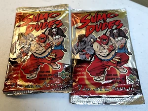 Sumo Dudes Trading Cards Unopened 1995 Disc/Pogs & Slammers, Two Packs - Picture 1 of 2