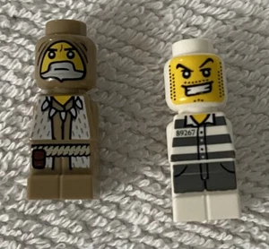 (2) Lego Mikrofiguren. City Alarm Thief & Heroica Druide. - Bild 1 von 1