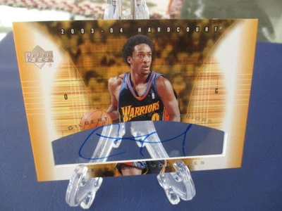 2003-04 Upper Deck Hardcourt Clear Commemoratives Gilbert Arenas #GA-A Auto - Image 1 of 4