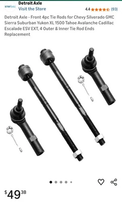 Chevy/gmc Tierod Set 4x4/2x4 - Image 1 of 3