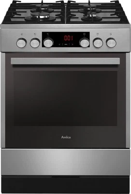 Amica SHEG 914 121 E EEK: A Gas-Elektroherd, 60 cm breit, 65 L, Window Timer, St - Bild 1 von 2