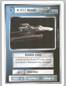 U.S.S. Miranda | Star Trek CCG 1994 White Border | Near Mint - Picture 1 of 2