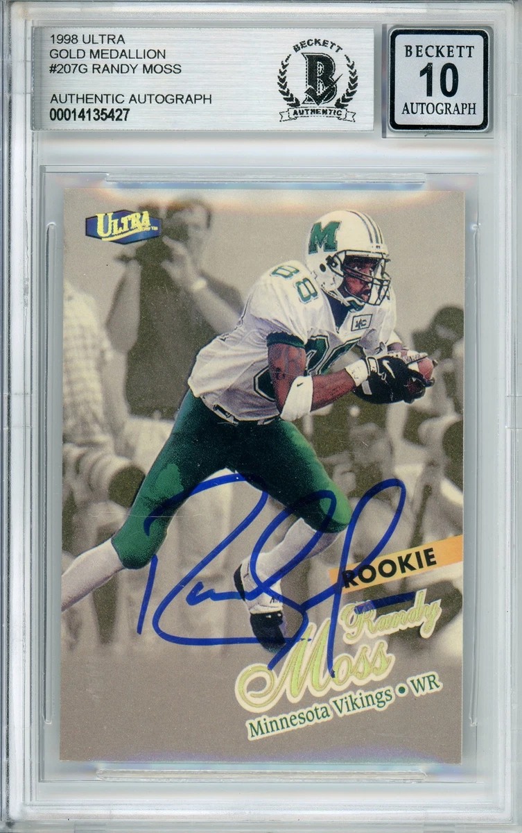 Randy Moss Fleer Rookie Football Trading Cards & Accessories for