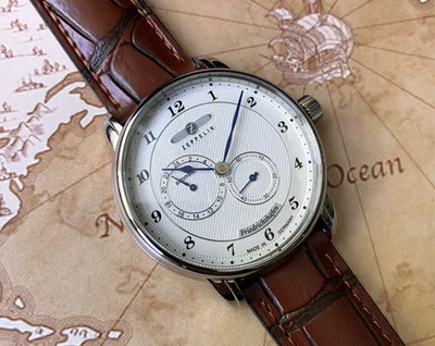 Reloj para hombre Zeppelin 8568-1 automático Friedrichshafen esfera blanca Foto 1 de 4