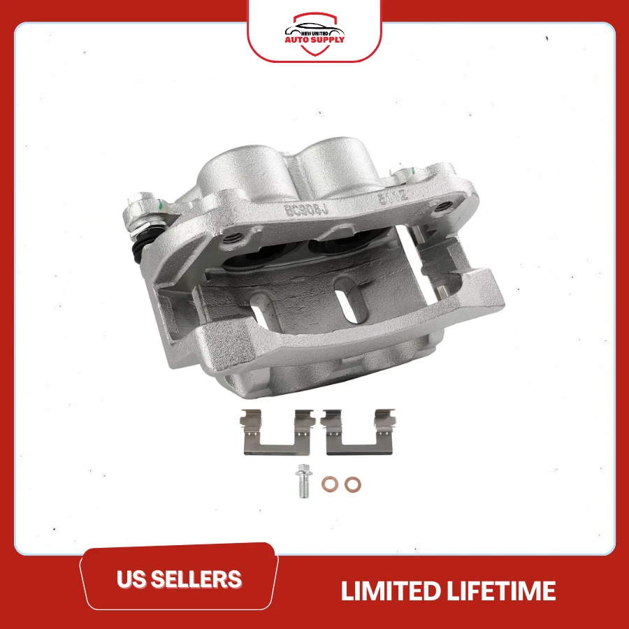 Pinza de freno delantera izquierda para Nissan Titan 2008-2015 2017-22 con soporte Foto 1 de 3