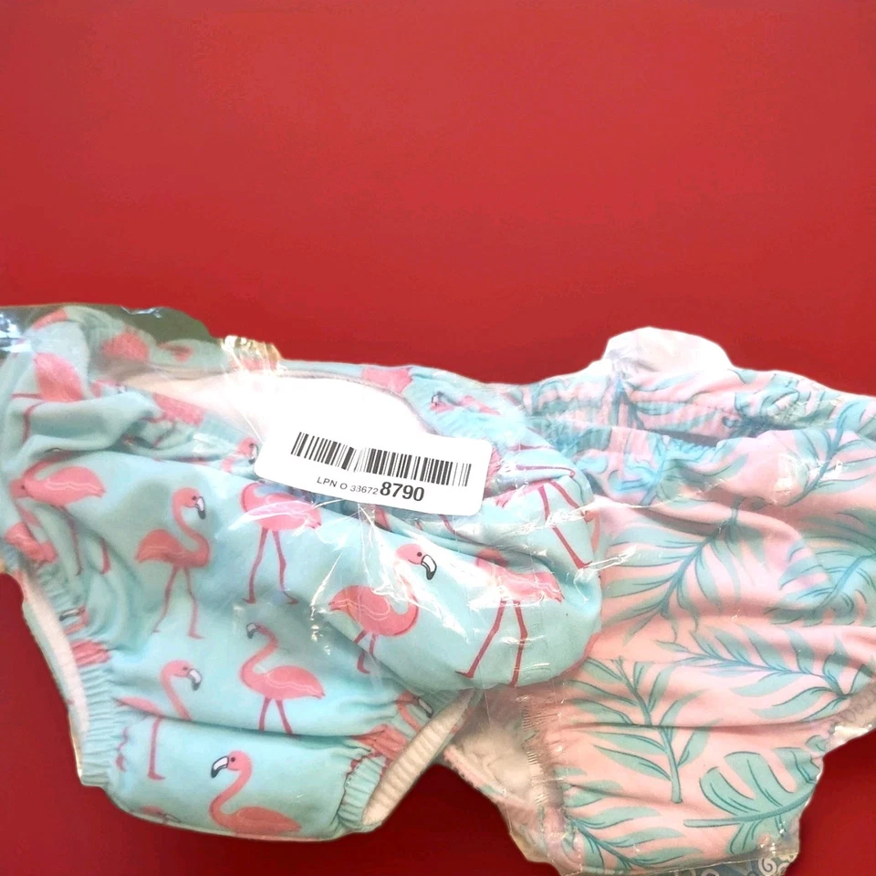 Пляжные подгузники для плавания Hudson Baby от 12 до 18 месяцев упаковка 2 шт. унисекс - Изображение 1 из 4