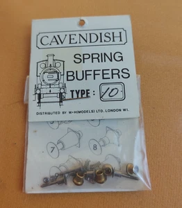 Cavendish OO Gauge Brass Spring Buffers - Type 10 - Bagged - Picture 1 of 2