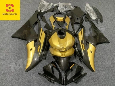 Carbon Fiber Paint Glod Fairing Kit for 2008-2016 Yamaha YZF R6 Injection Body - Imagem 1 de 4