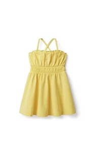 NWT Janie and Jack Kaavia James Ruffle Trim Dress Size 16 Lemon Yellow $56 - Picture 1 of 7