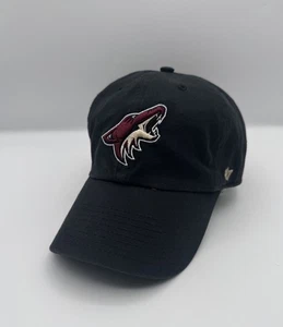 47 Marca Arizona Coyotes NHL Limpieza Negro Correa Sombrero - Imagen 1 de 15