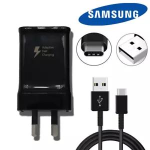 Genuine Samsung Travel Wall Adapter Fast Charger S8/S9/S10/S20/S21/22Note8/9/10 - Picture 1 of 16