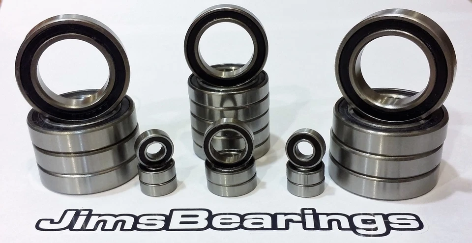 Team associated Rc18T Rc18B Rc18MT bearing kit (15pcs) Jims Bearings   - Image 1 of 1