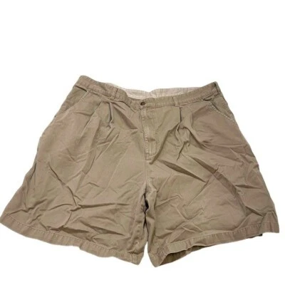 Pantalones Cortos Vintage Farah Para Hombre Talla 44 Plisados Caqui Beige Tiro Alto 100% Algodón Foto 1 de 4