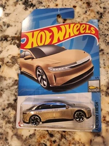 Hot Wheels Lucid Air Gold Variant 97/250 - 2023 Factory Fresh - Picture 1 of 2